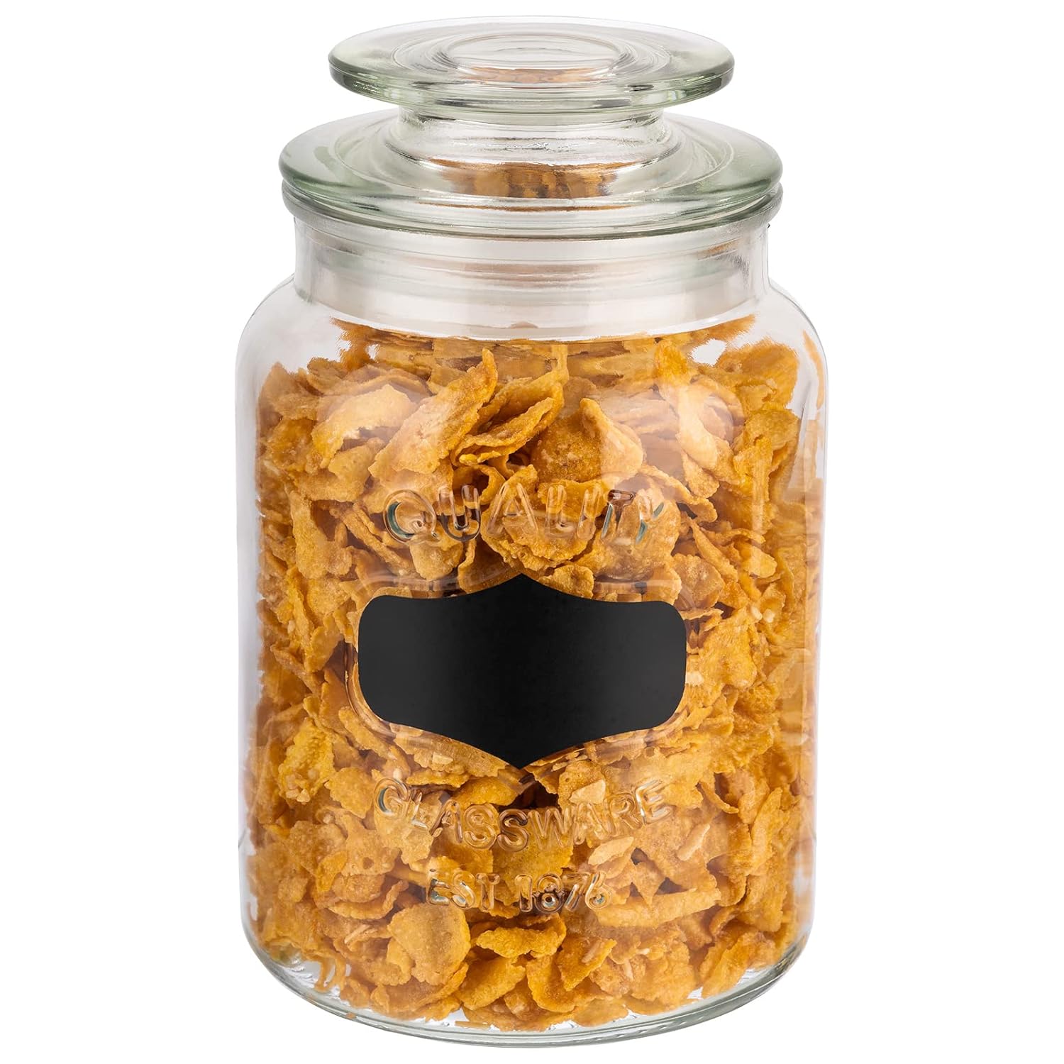 Thumbnail 2 de APS Tarro de cristal 1 L, etiquetas, tapa junta 🫙