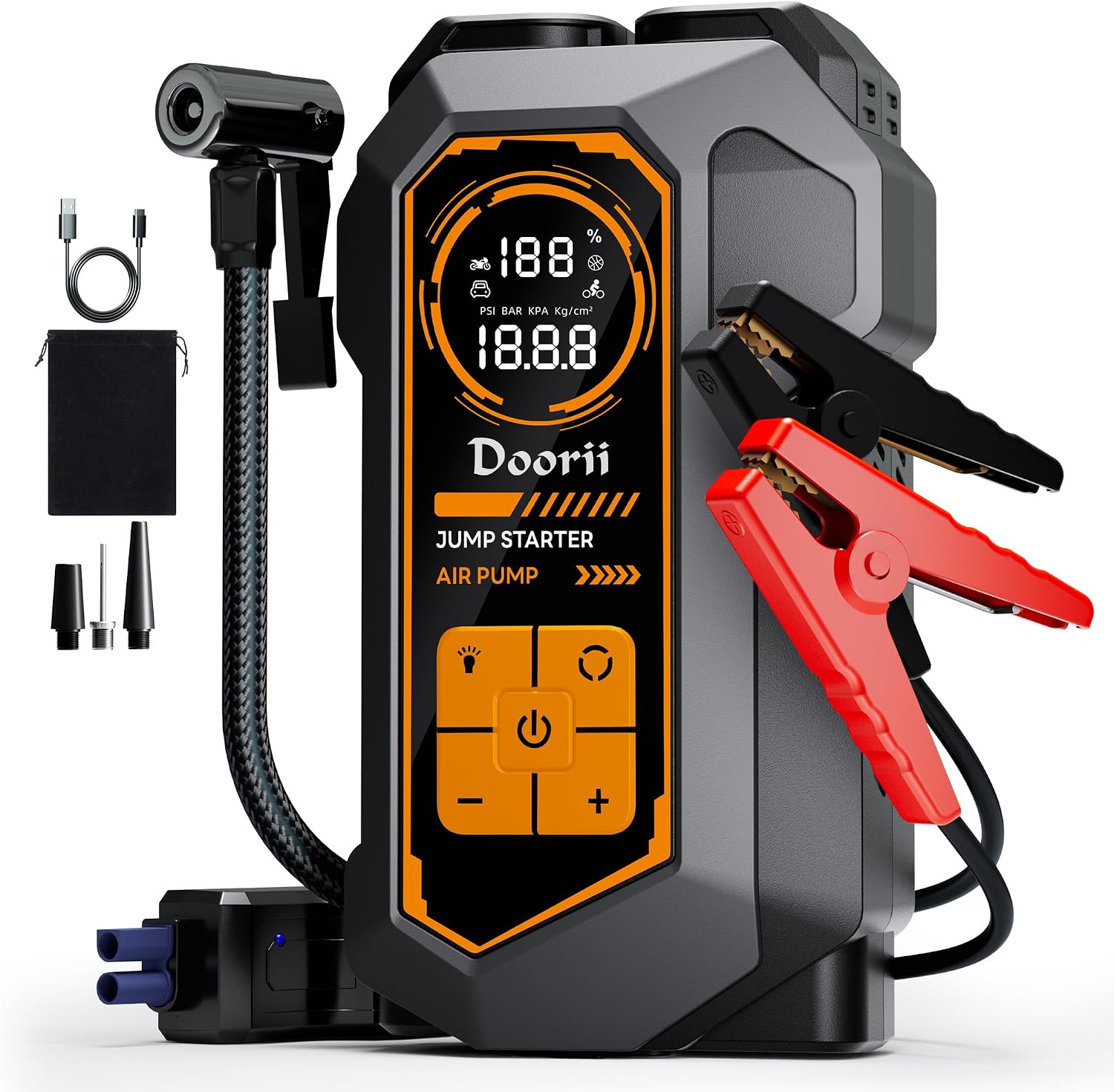 Detalle de Doorii Jump Starter with Air Compressor, 6000A