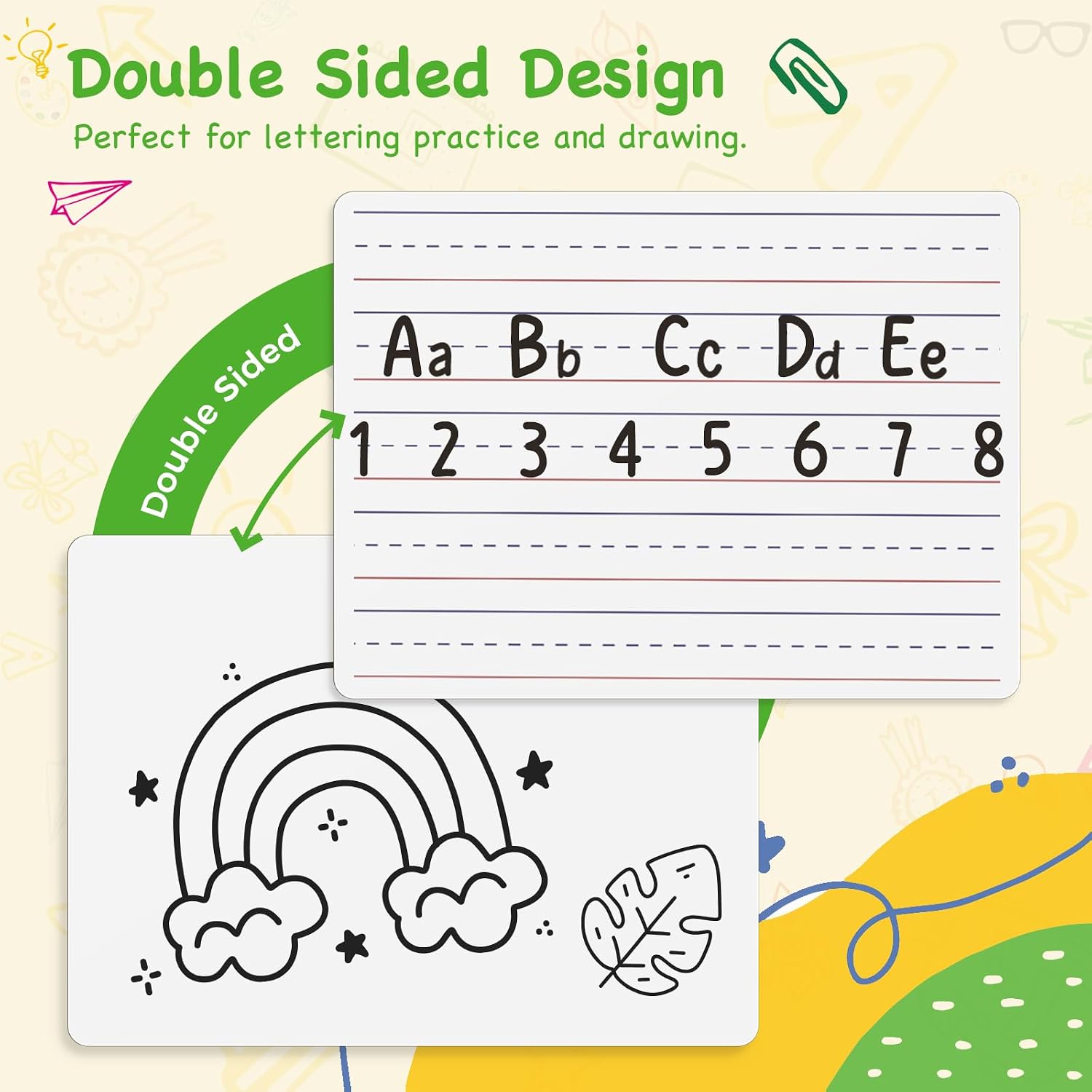 Thumbnail 6 de Ohuhu DEB-01 Whiteboards, 30-Pack of Double-Sided 9 x 12 in Boards