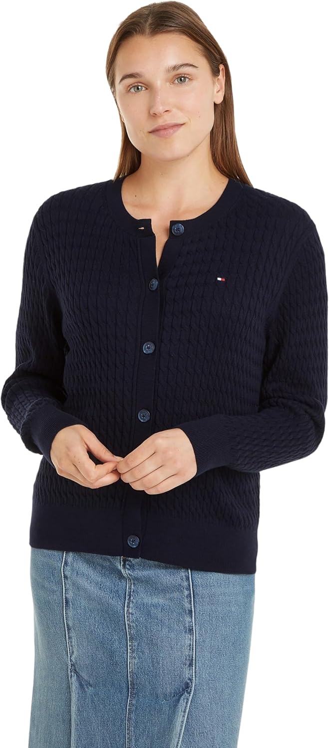 Detalle de Tommy Hilfiger Women’s Cable Knit Cardigan