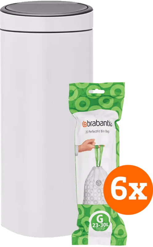 Detalle de Brabantia Touch Bin 30 Liter White