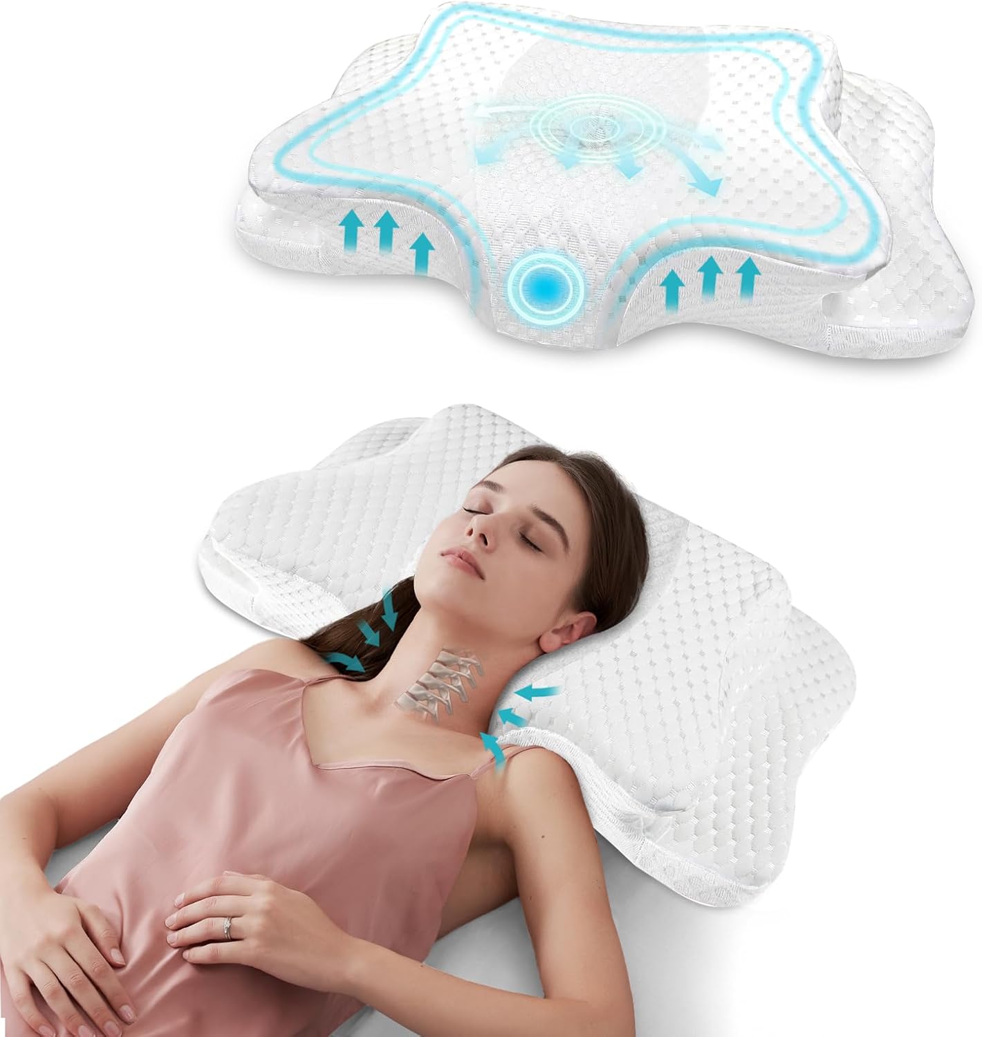 Detalle de CHxxy Memory Foam Pillow, Queen Size