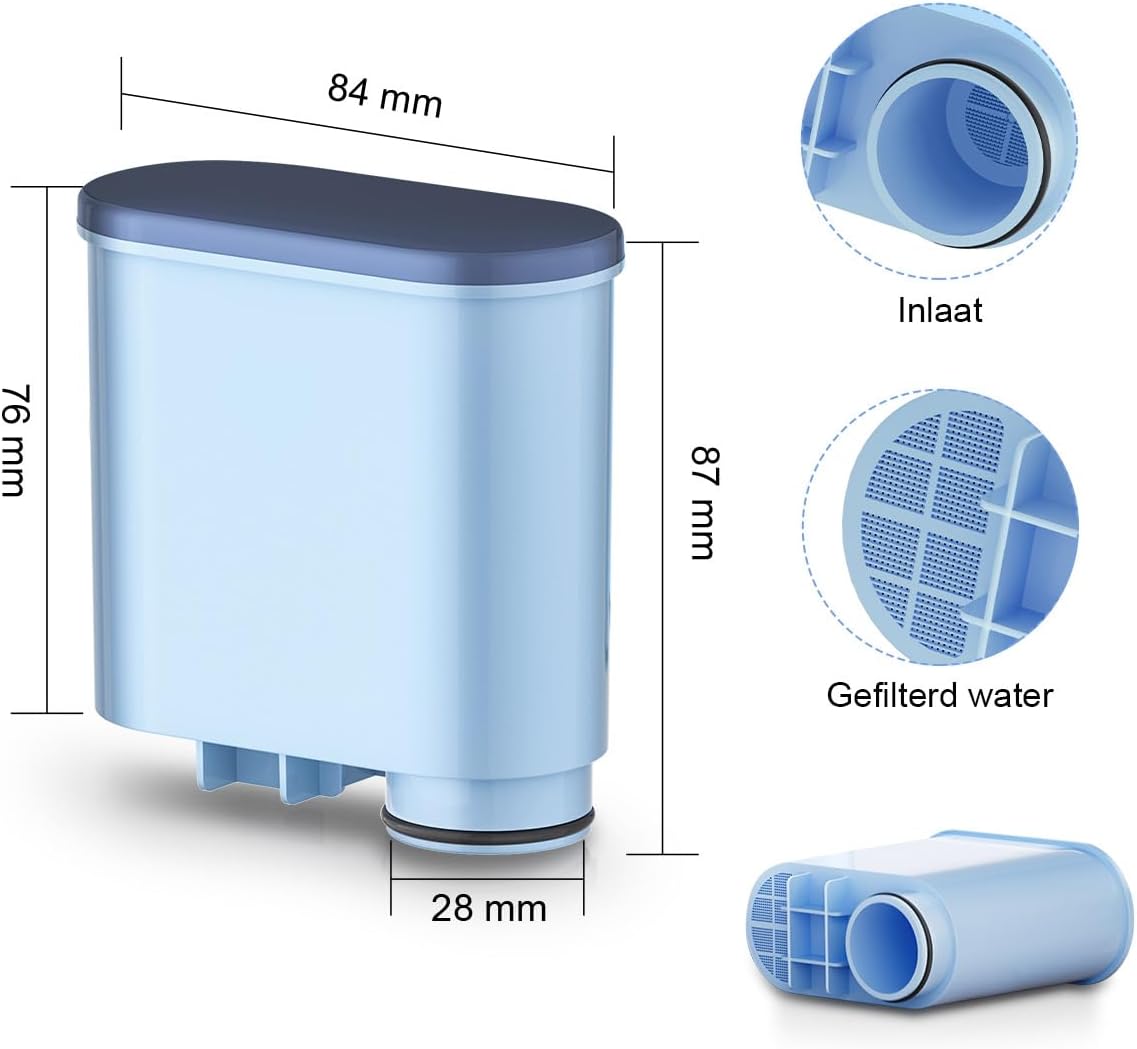 Thumbnail 1 de FILSWA waterfilter voor Philips en Saeco, 6 stuks met actieve kool