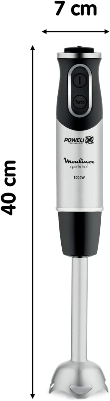 Detalle de Moulinex DD6578 Quickchef 2in1 Frullatore a Immersione: potenza 1000 W, tecnologia Powelix e accessori inclusi