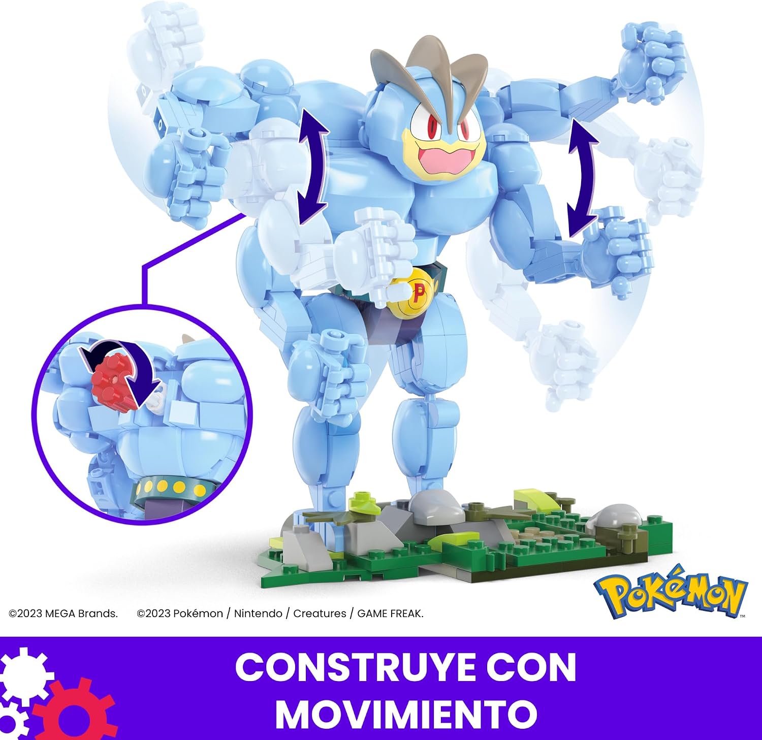 Thumbnail 4 de MEGA Pokémon Machamp, Juguete de Construcción Interactivo 🏗