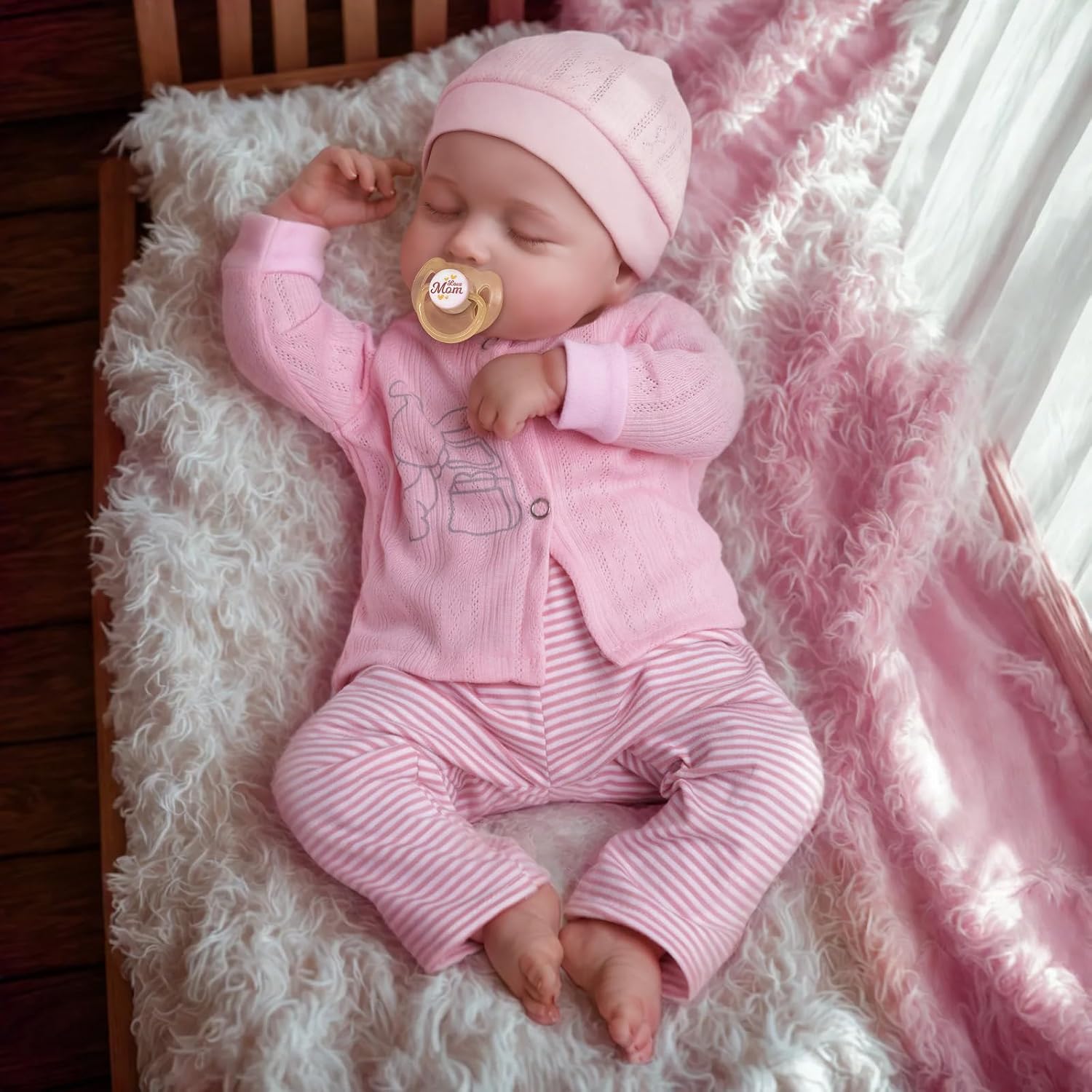 Detalle de JIZHI Reborn Doll 17 inch lifelike baby girl doll