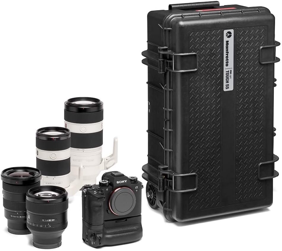 Detalle 2 de Manfrotto PRO Light Tough TH-83 HighLid: Custodia rigida per attrezzatura fotografica, IP67, design italiano