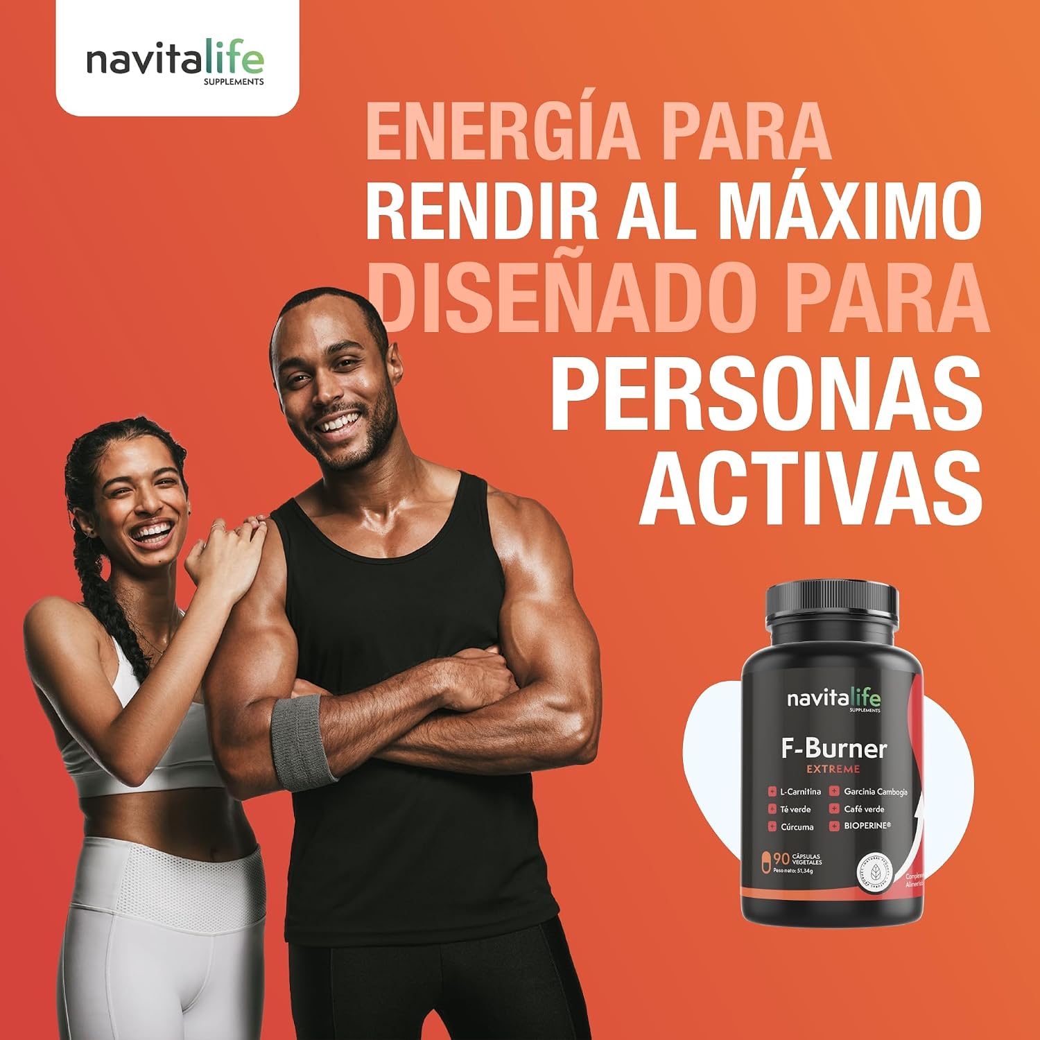 Detalle 1 de 🔥 Quemagrasas potente con L-Carnitina Carnipure® - 90 cápsulas
