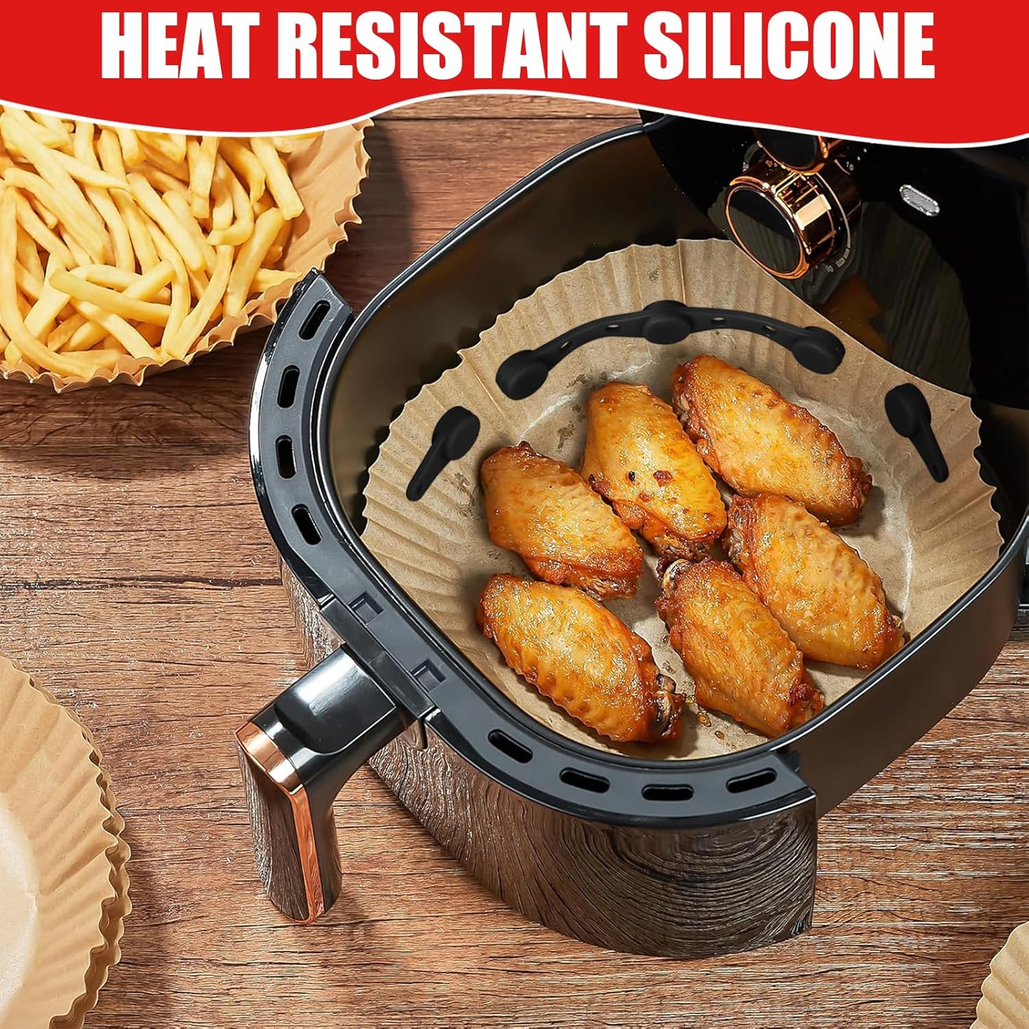 Thumbnail 2 de TAIANJI 8 Pcs Air Fryer Silicone Magnet Clips