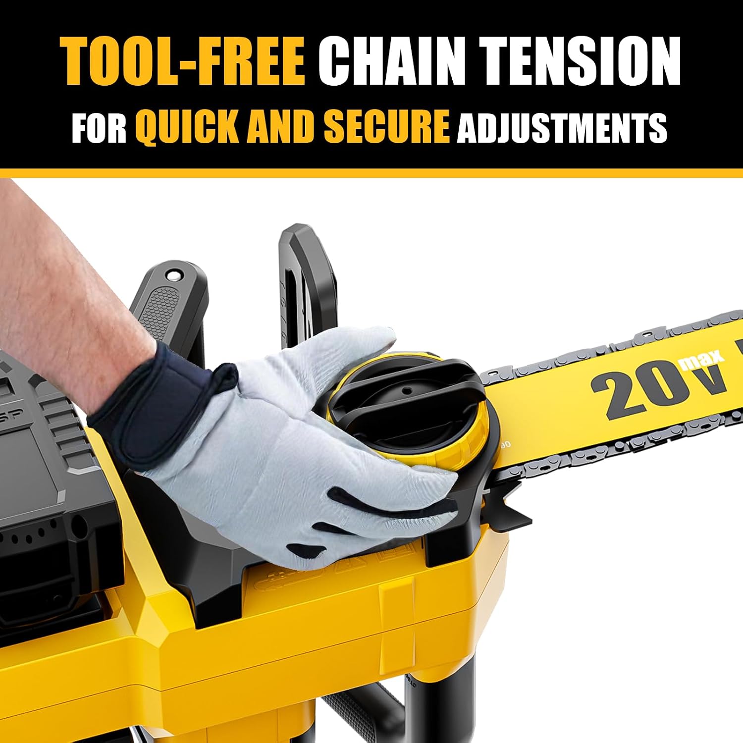 Thumbnail 6 de pyrcruax EF-20CS16 40V Brushless Chainsaw, 16-Inch Bar, Tool-Free Tensioning