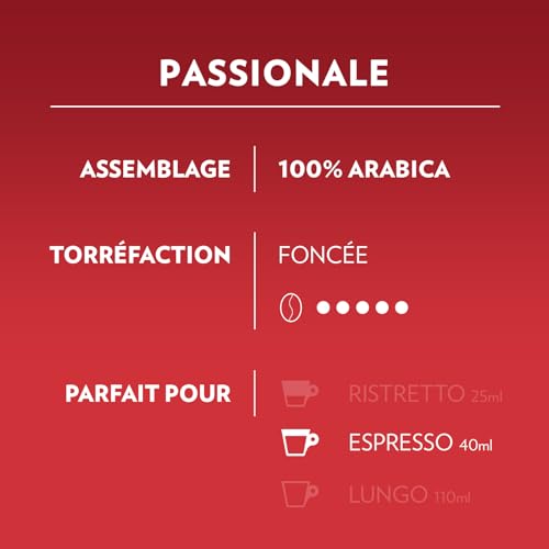 Detalle 2 de Lavazza A Modo Mio Espresso Passionale — 36 capsules, Arabica, notes caramel et chocolat
