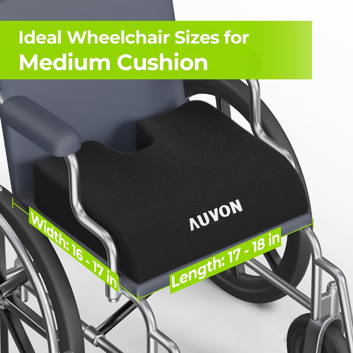 Thumbnail 6 de AUVON Memory Foam Wheelchair Cushion for Coccyx 🎗
