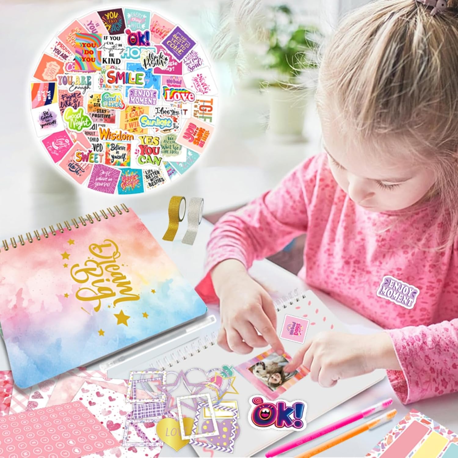 Thumbnail 1 de Donfulfip Set di diari fai da te per ragazze: creativo kit educativo per età 4–12 anni