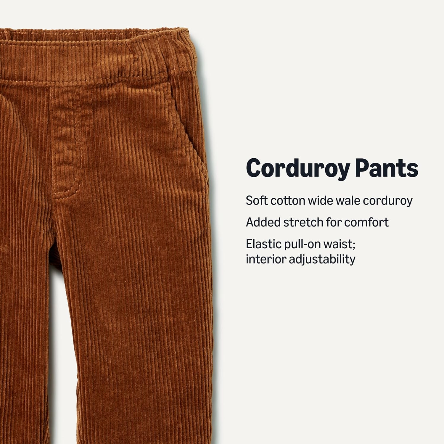 Detalle de Amazon Essentials x Sofia Grainge Toddler and Baby Boys' Pull On Corduroy Pants