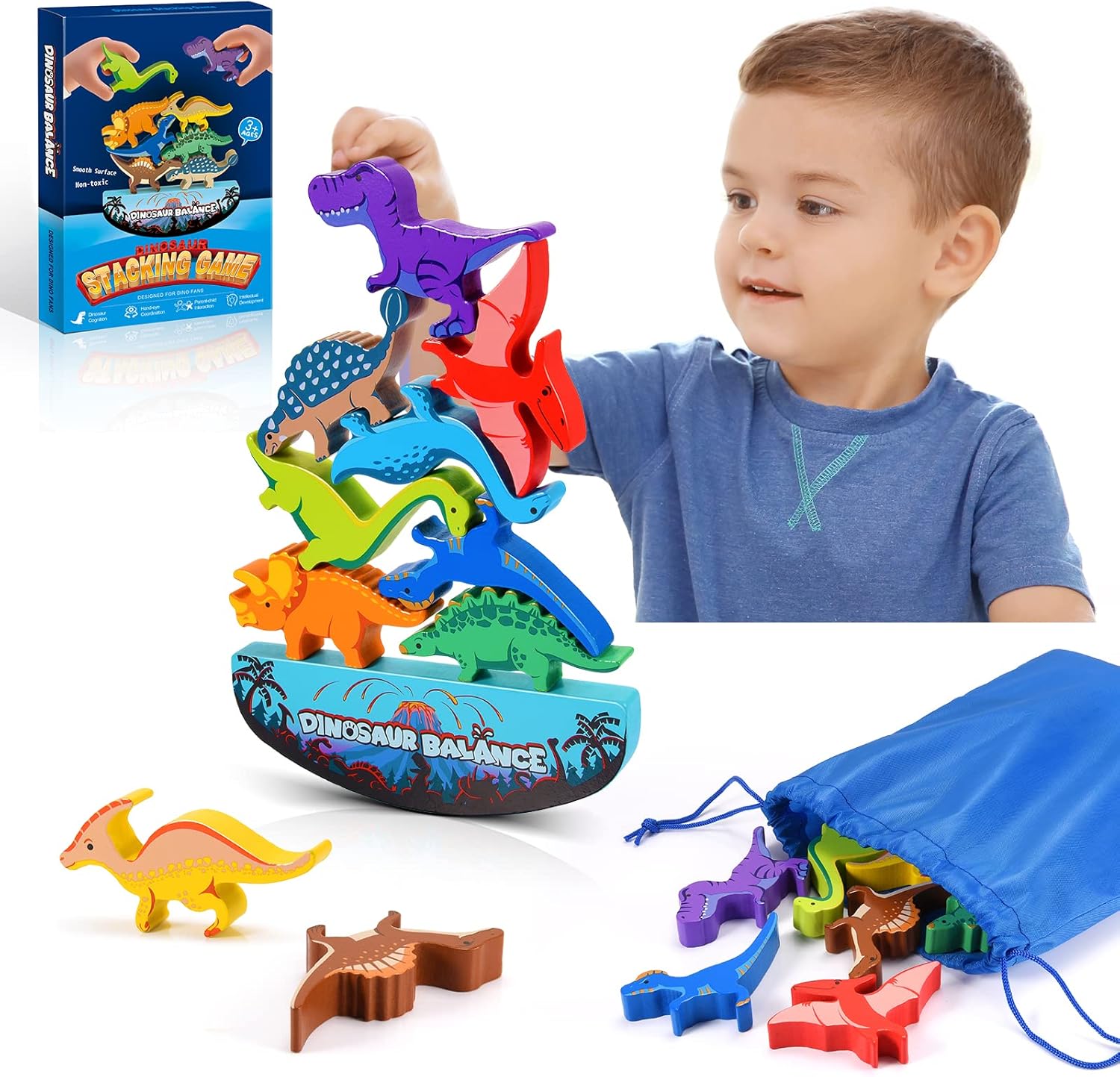 DejaNard Dinosaurier-Stapelspielzeug