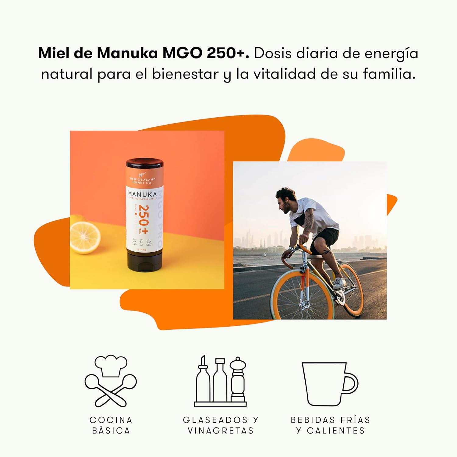 Thumbnail 7 de New Zealand Honey Co. Miel de Manuka MGO 250+ 🍯 500g