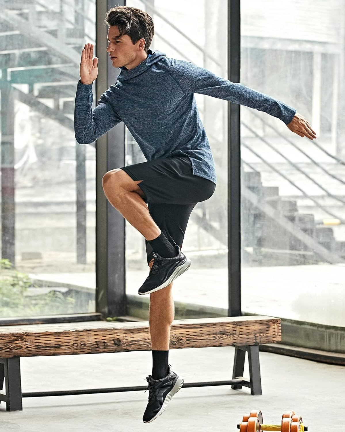 Thumbnail 5 de Lempue 2-Pack Men’s 5-Inch Quick-Dry Athletic Shorts with Pockets