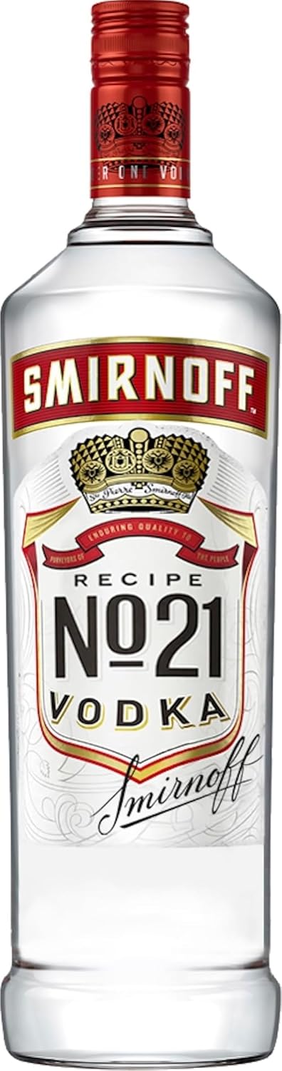 Detalle 2 de Smirnoff Red Label No.21 Vodka – Premium-Wodka, 700 ml, 37,5% vol