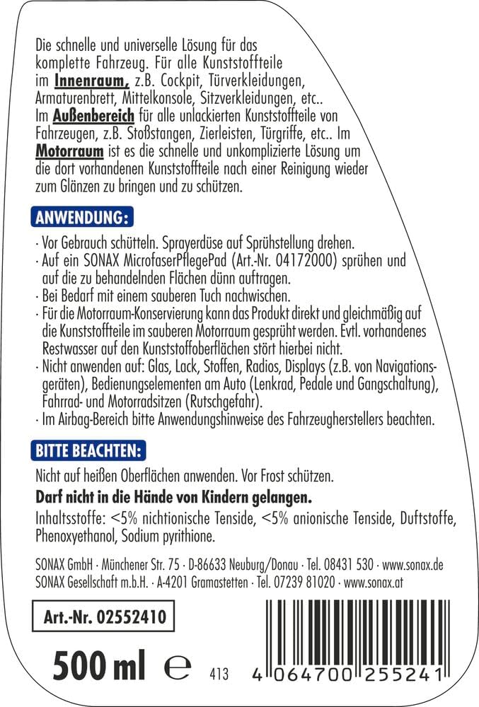Thumbnail 1 de SONAX XTREME KunststoffDetailer 500 ml