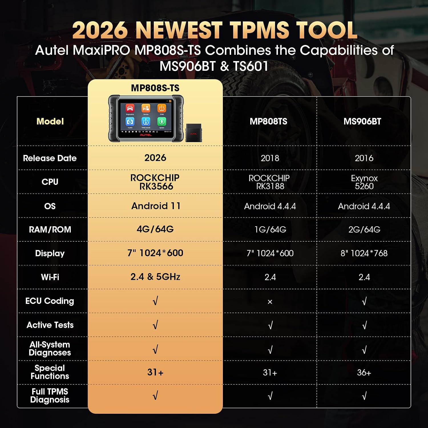 Thumbnail 1 de Autel automotive diagnostic scanner MP808S-TS