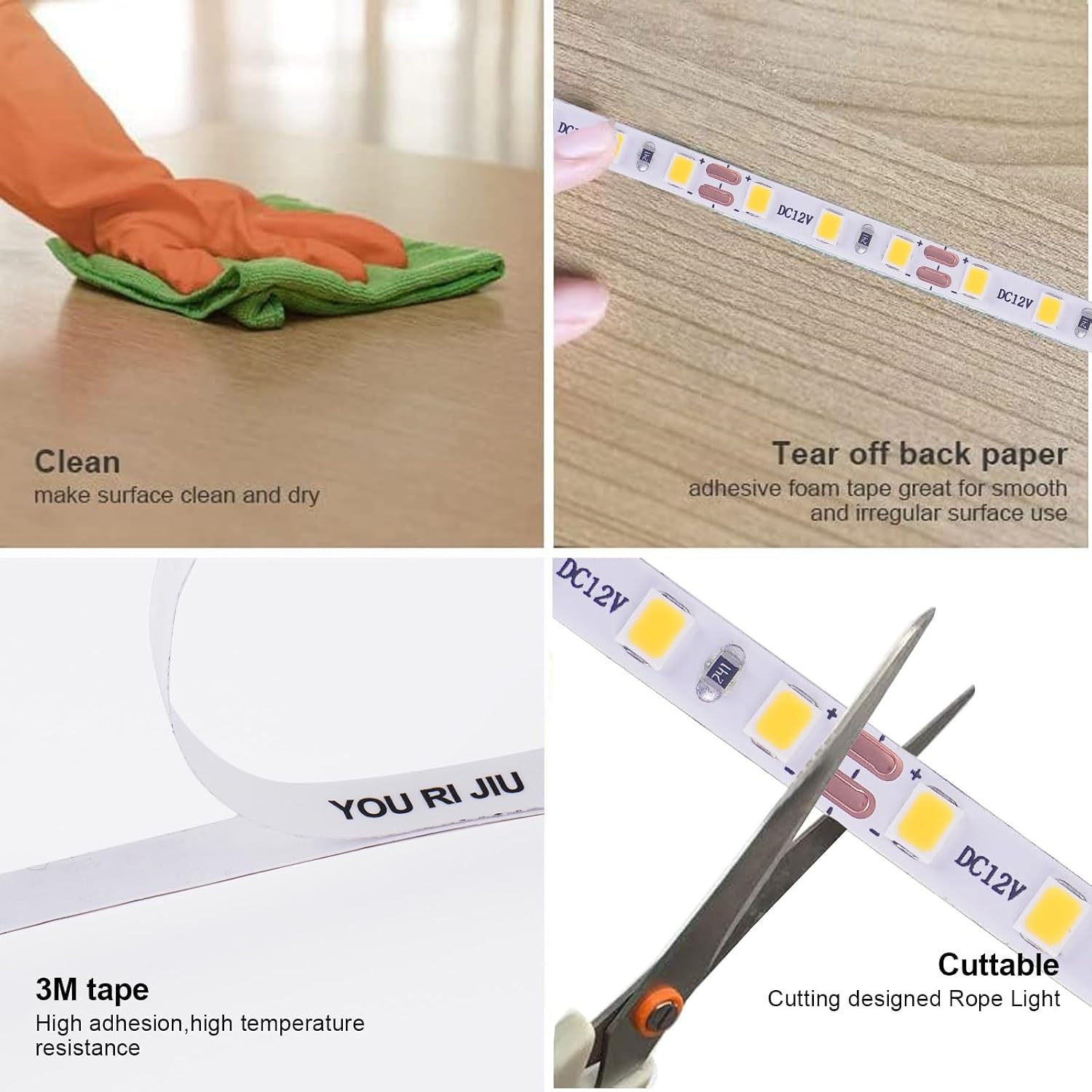 Thumbnail 2 de JBdusn TP-LED 10m LED Strip, 4000K, 120 LEDs/m, 5mm Wide