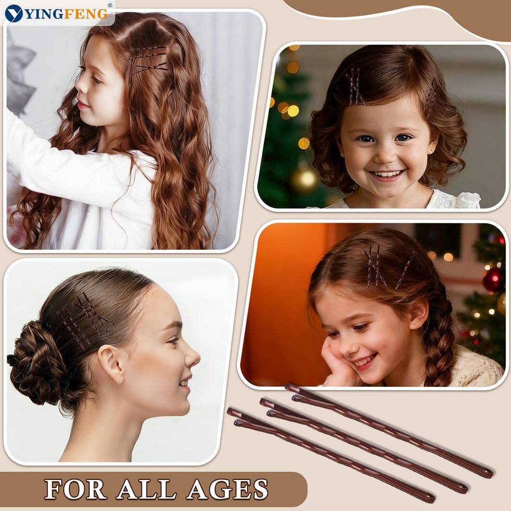 Thumbnail 4 de Bobby Pins Brown 330 Count 2.2 in