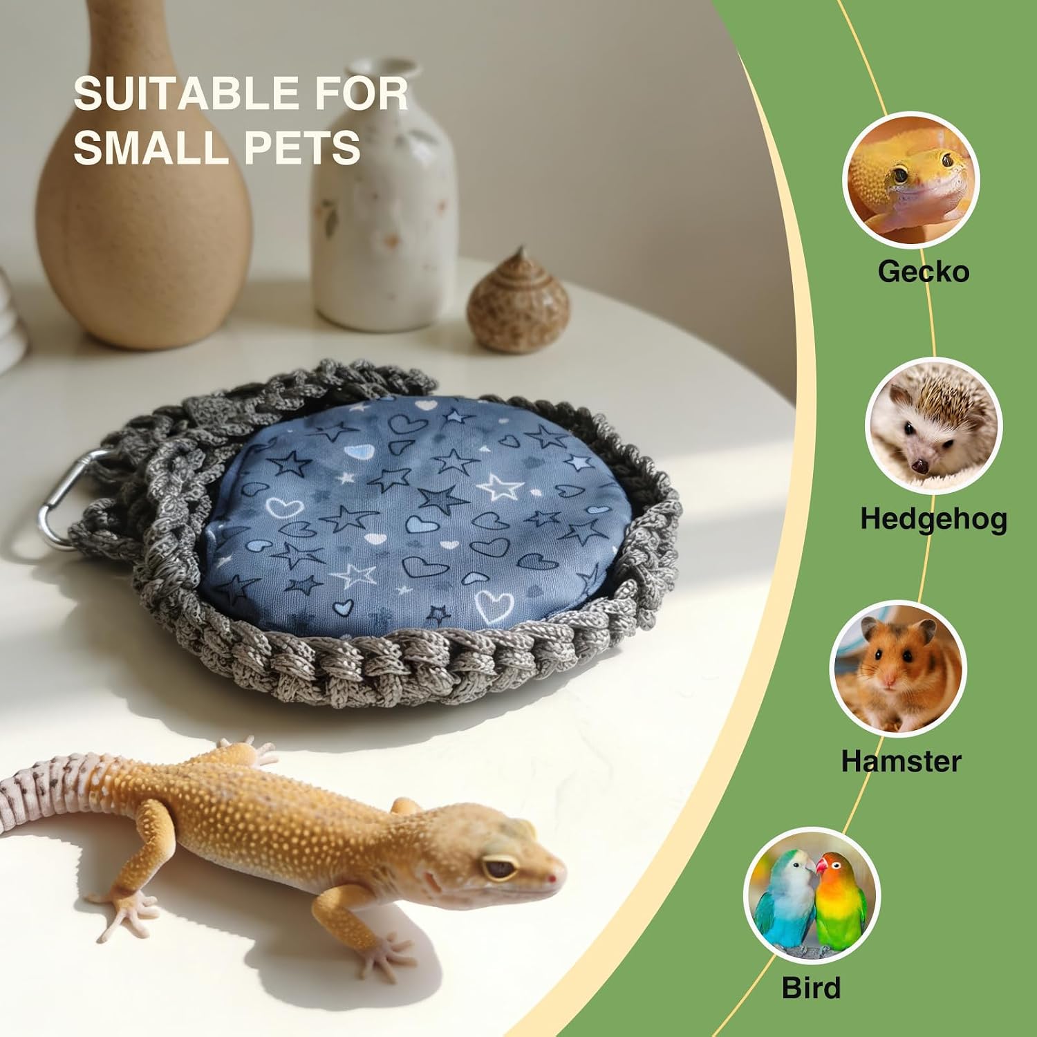 Thumbnail 5 de CQJ Reptile Hammock Swing: Made-for-Relaxation for Small Pets