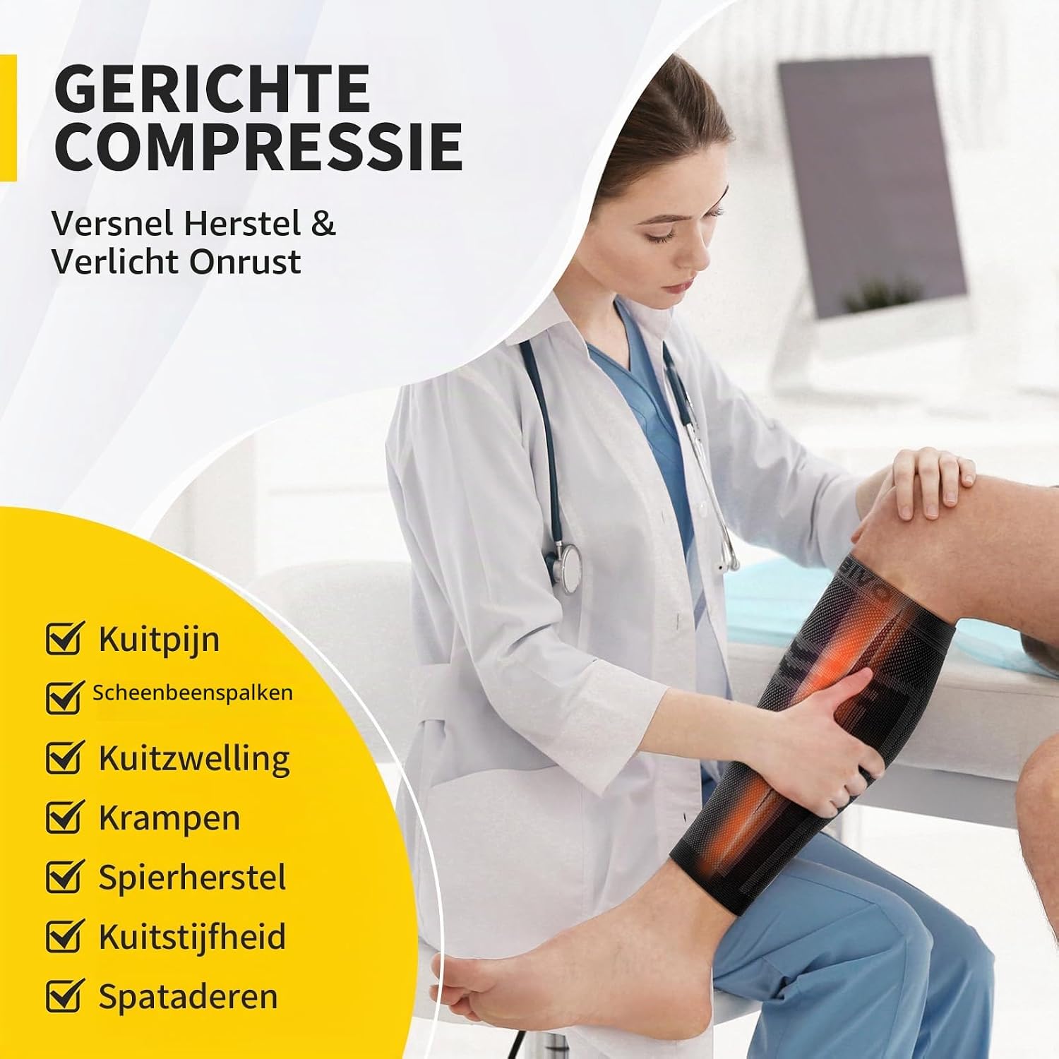 Thumbnail 6 de CAMBIVO CFS10 compressiekousen zonder voet voor sport en dagelijks gebruik