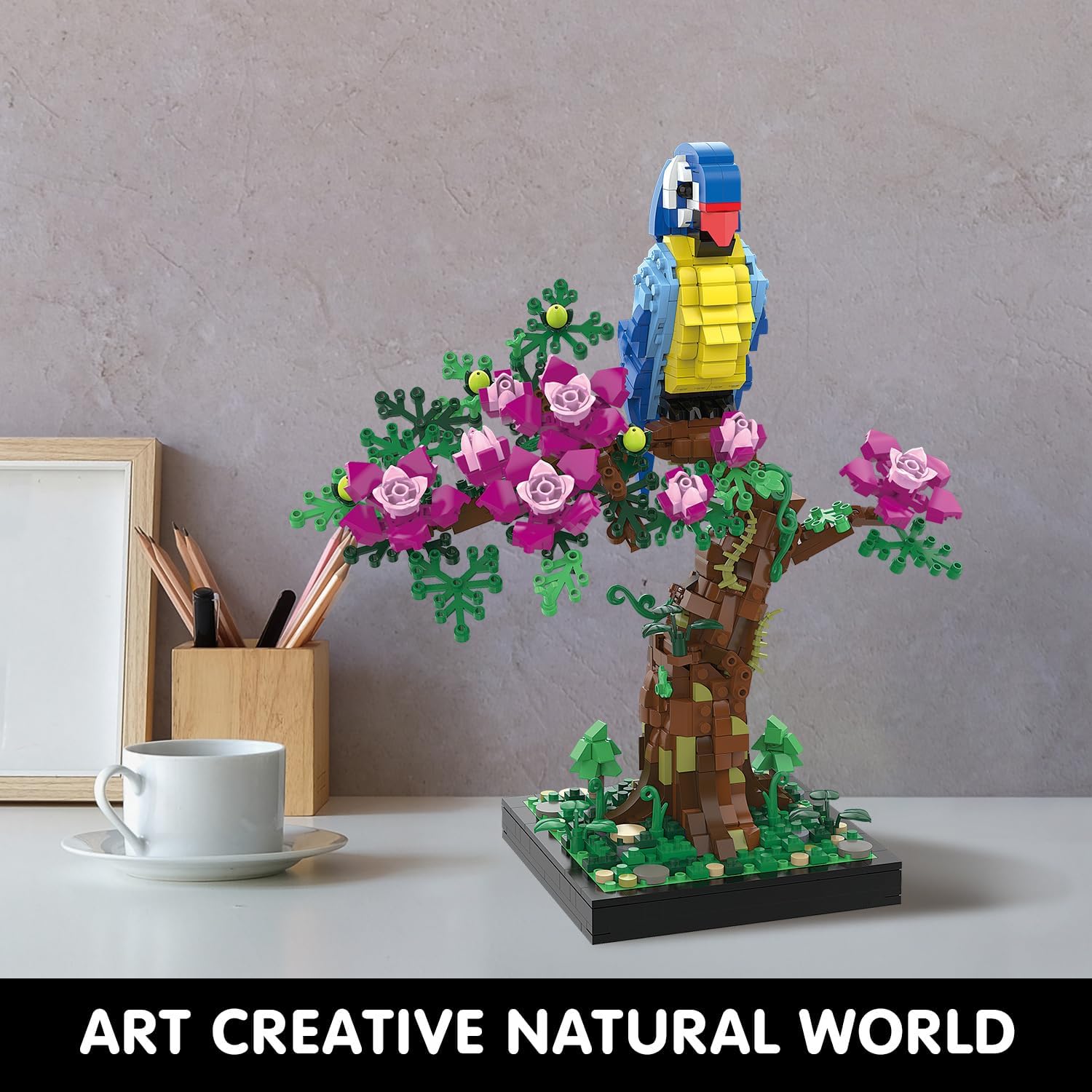 Thumbnail 6 de TG BLOCKS Micro Brick Flower Parrot Toy — Flowering Tree Design for Creative Play and Display