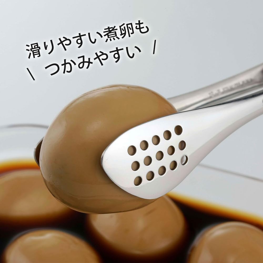 Detalle 2 de 下村企販 38857 サラダトング 18-8ステンレス製・食洗機対応・全長約20.6cm