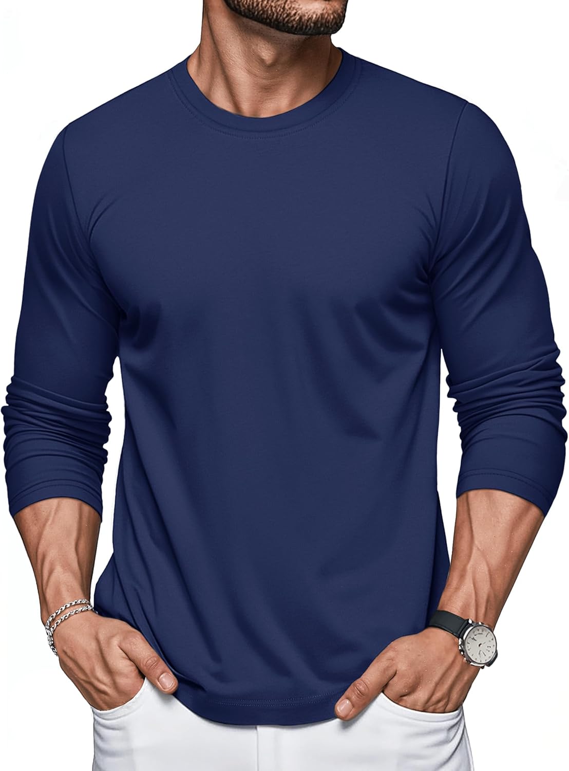 Thumbnail 6 de MAGCOMSEN Felpa uomo con girocollo e cotone: crew neck plain