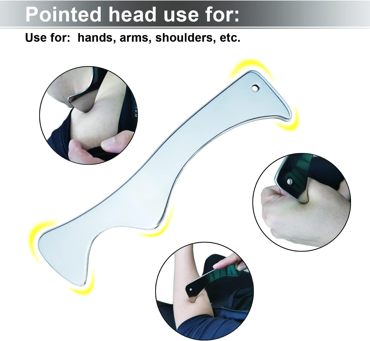 Thumbnail 2 de Muskel-Schaber-Werkzeug – Gua Sha aus Edelstahl für Physiotherapie und Narbengewebe