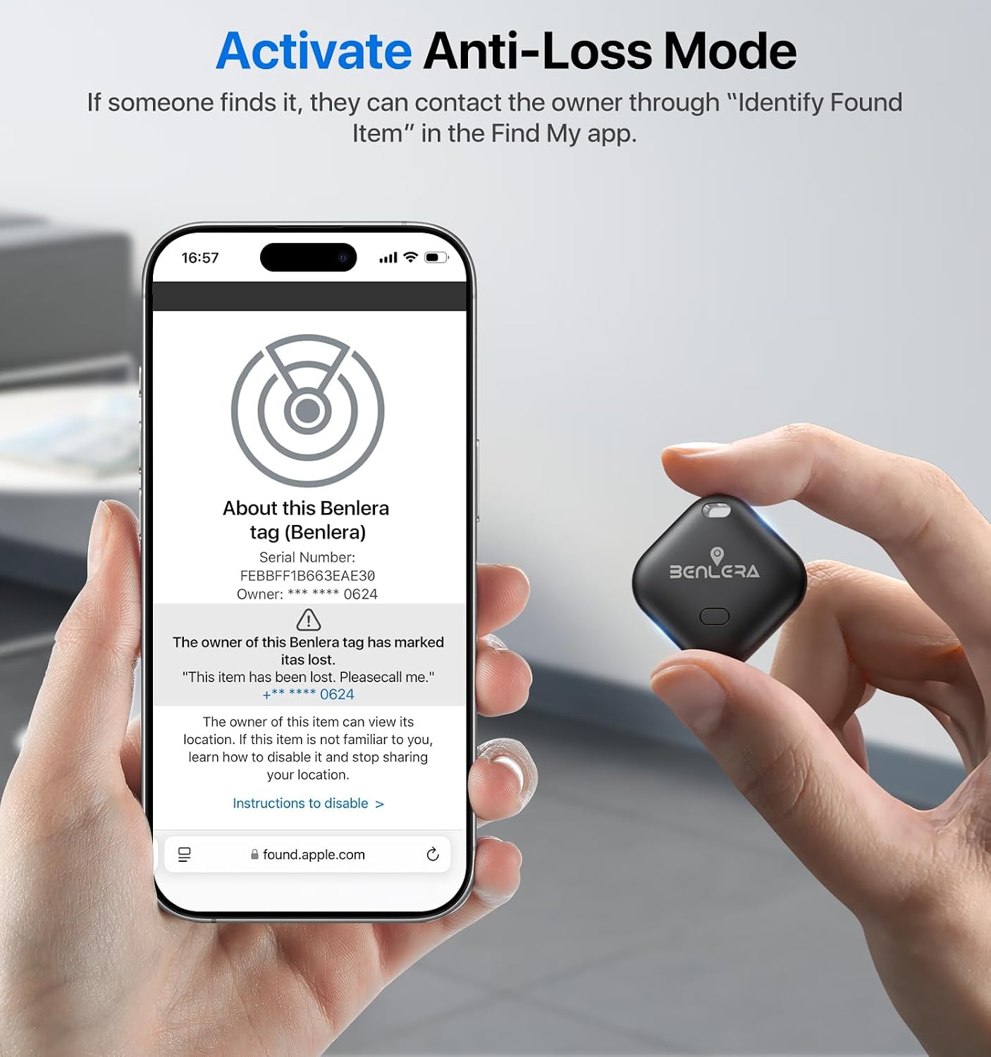 Detalle de Item Finder Smart Tracker Tag with sound