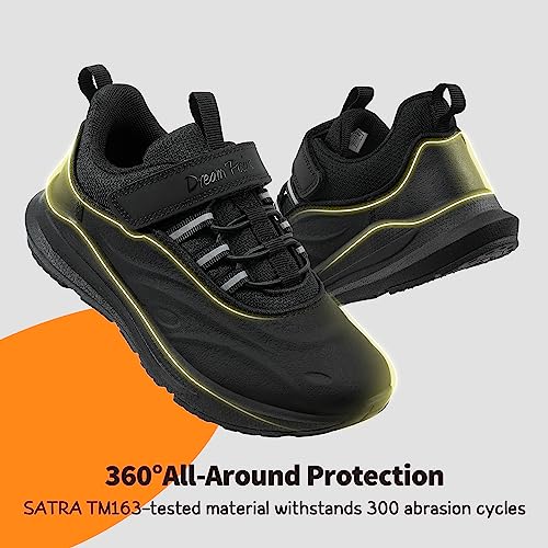 Thumbnail 3 de DREAM PAIRS Waterproof Boys Fashion Trainers, All Black, 2 Big Kid