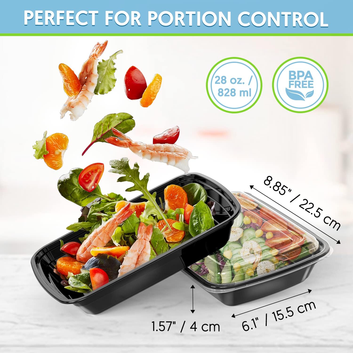 Thumbnail 2 de GUANFU Meal Prep Containers 28 oz 🍱