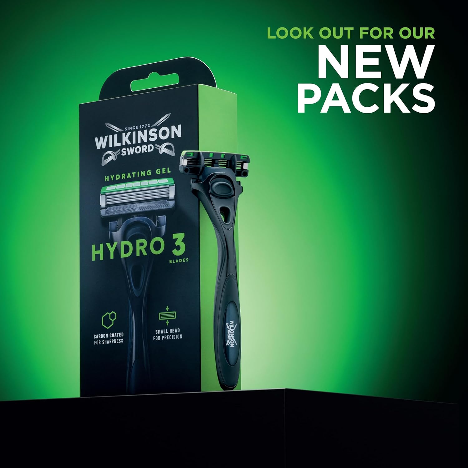 Thumbnail 1 de Wilkinson Sword Hydro 3 Men’s Razor (1 Reusable Handle + 9 Blade Refills)