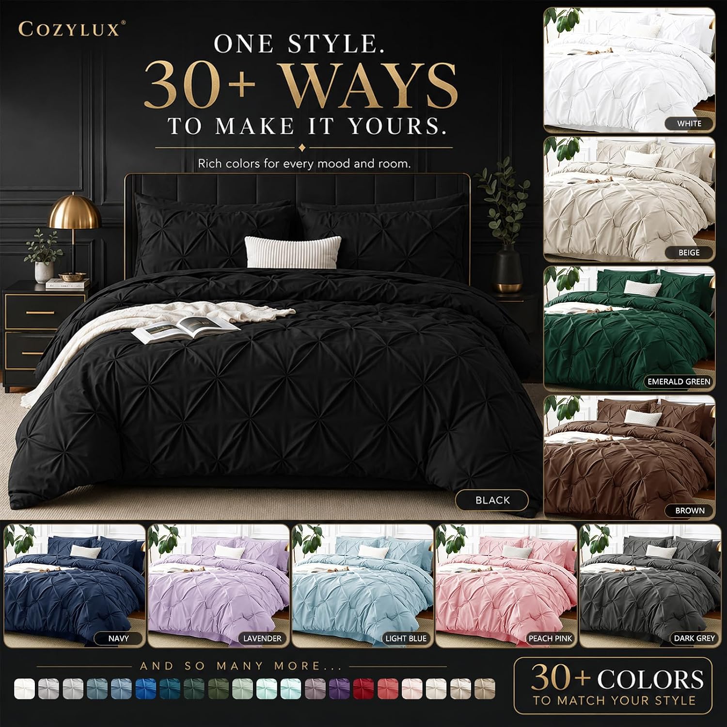 Thumbnail 6 de CozyLux Comforter Set, California King