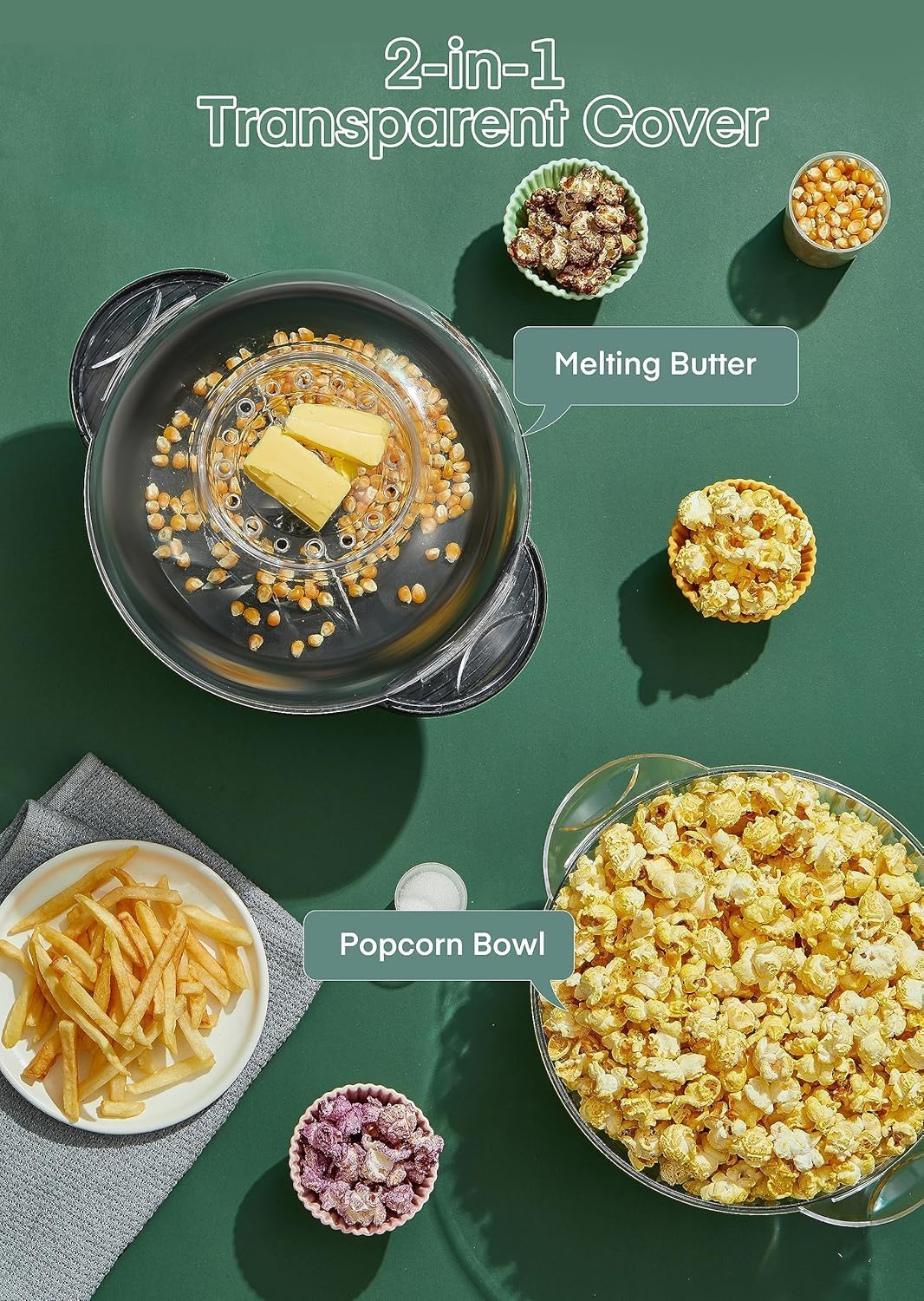 Detalle 2 de FOHERE Popcorn Maker 3.5L