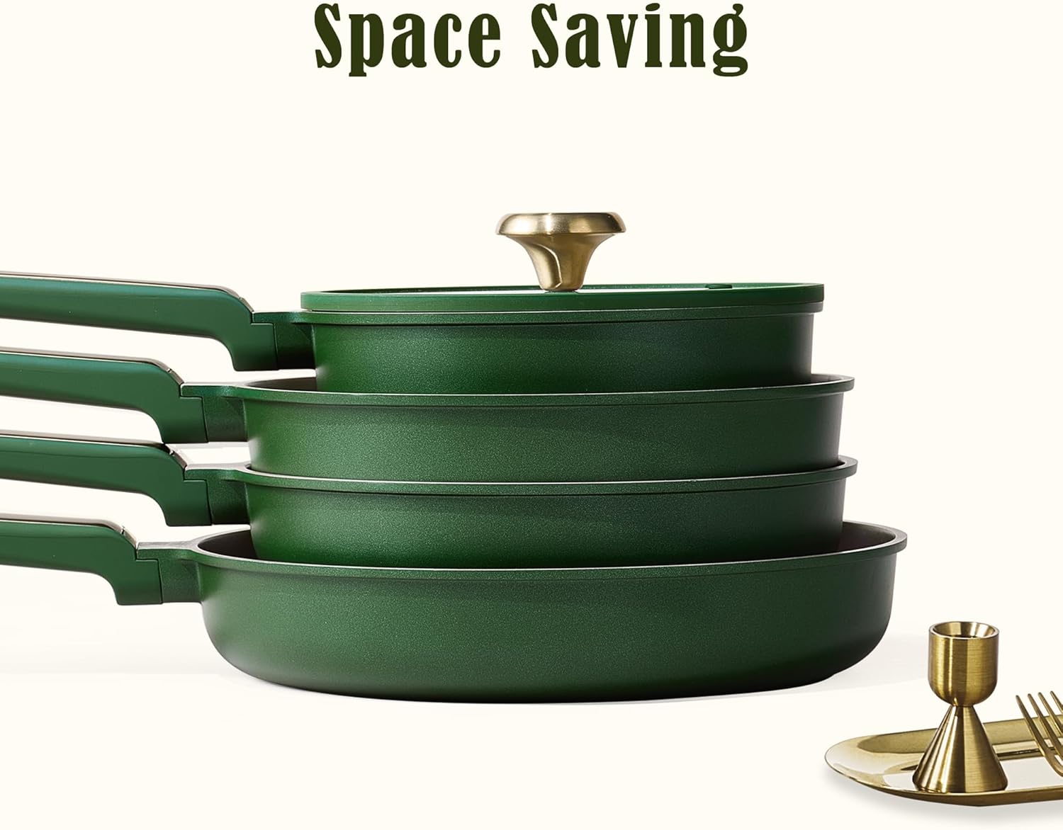 Thumbnail 6 de CAROTE 18-Piece Nonstick Pots and Pans Set with Stay Cool Handles (Induction Compatible)