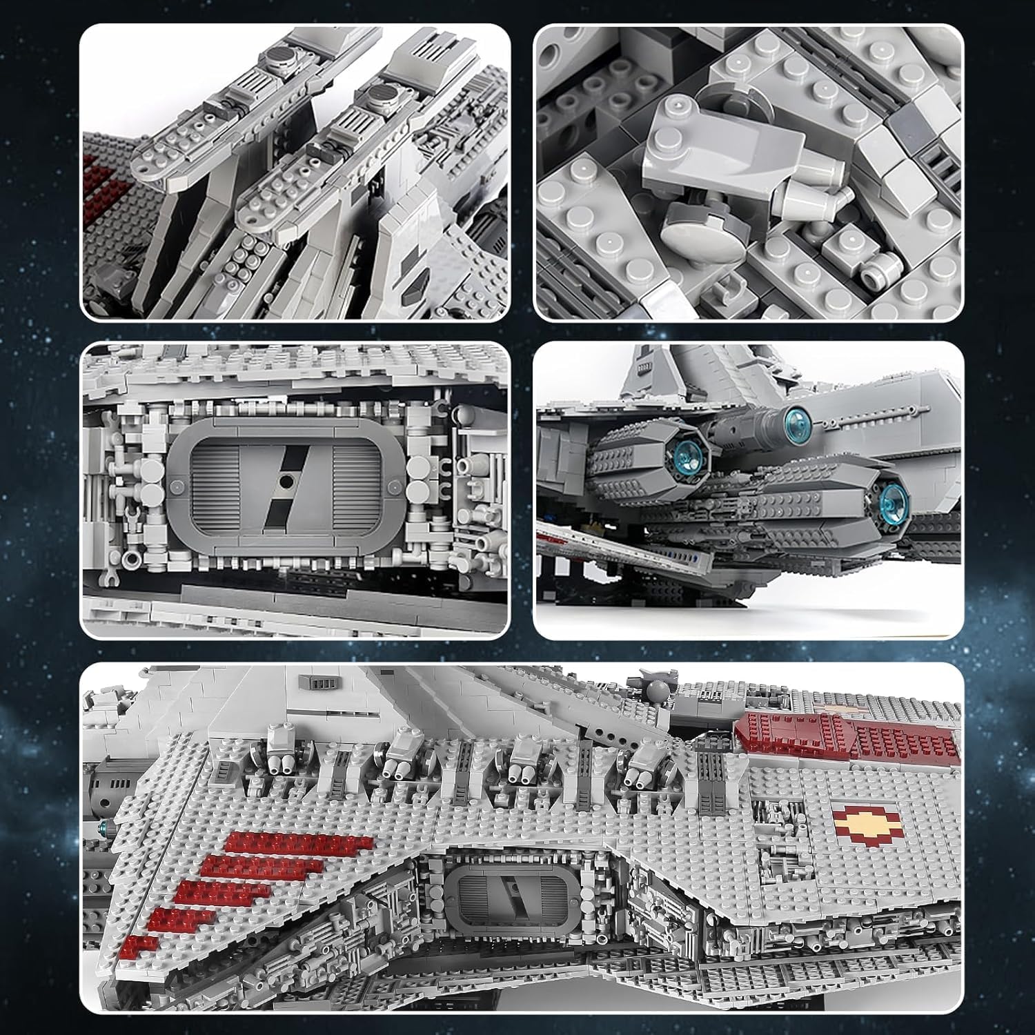 Thumbnail 2 de SHHFWU 21005 MOC Star Destroyer Raumschiff
