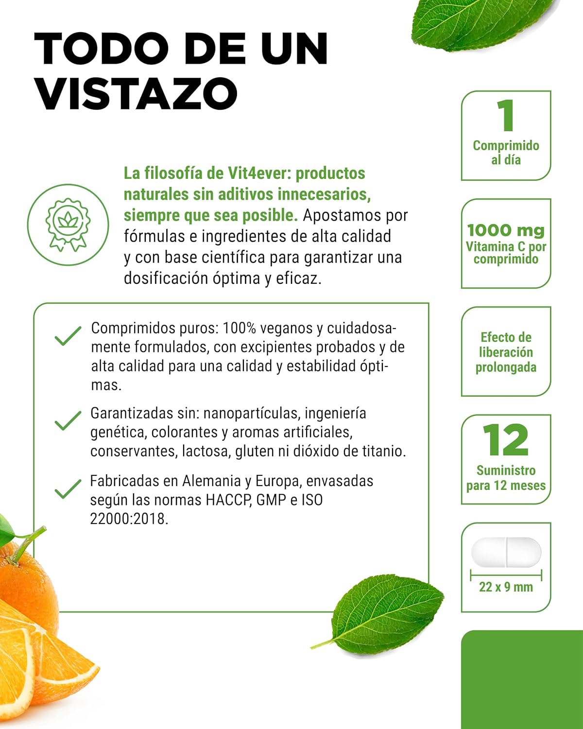 Thumbnail 3 de Vit4ever Vitamina C 1000mg 365 tabletas