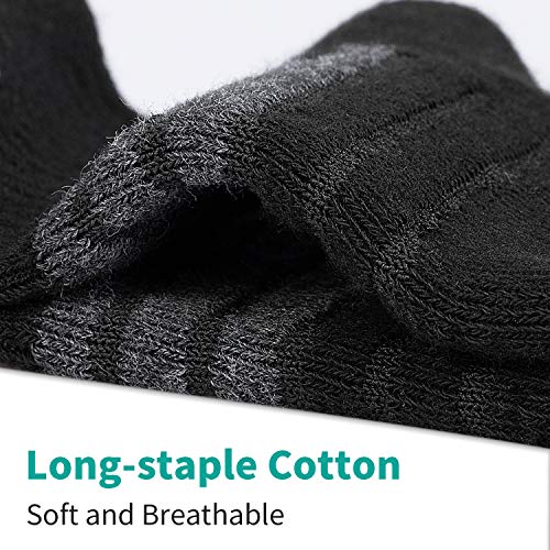 Detalle de coskefy Running Socks Thick Cushion Ankle Anti-Blister Cotton – 6 Pairs