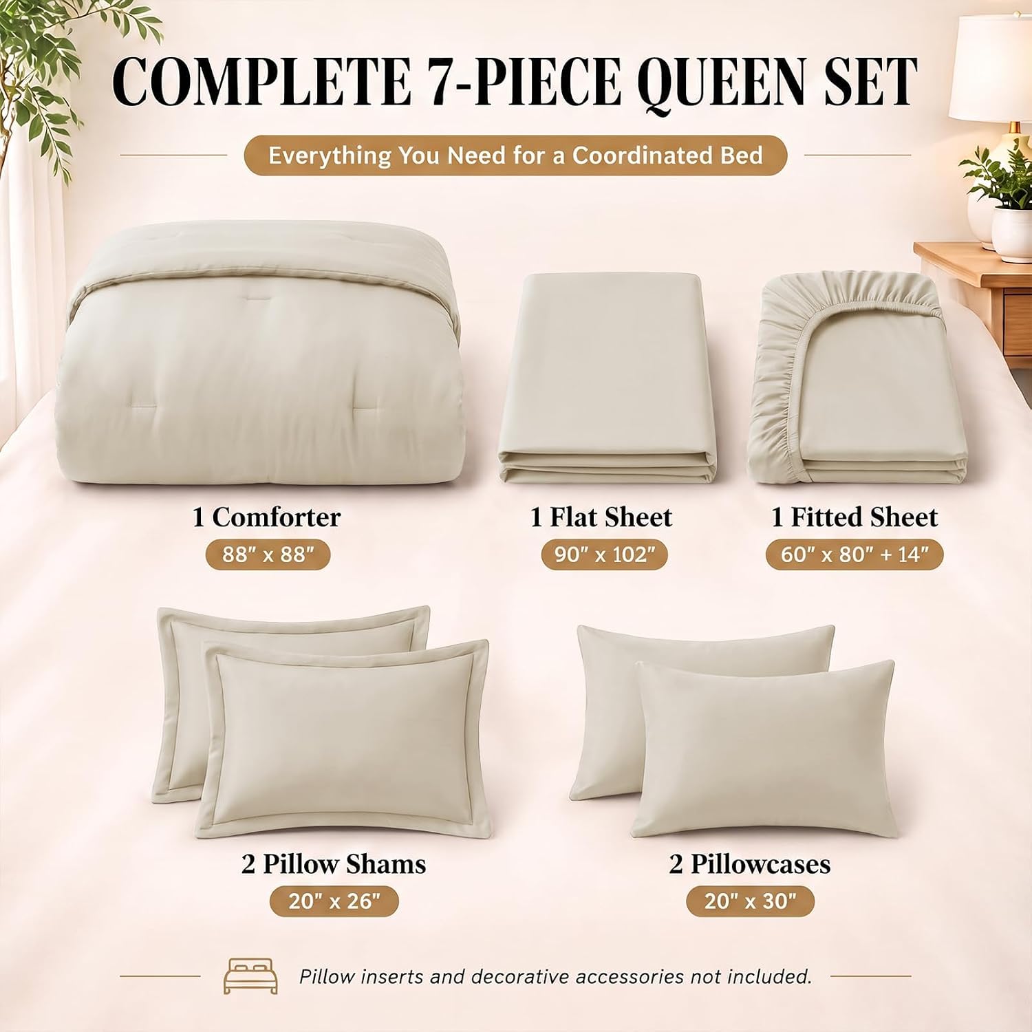 Detalle 2 de CozyLux Queen Comforter Set