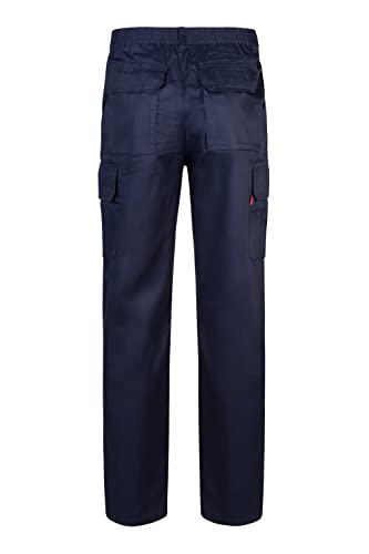 Detalle de Velilla 345 Pantalón Multibolsillos—Azul Navy, Talla 48