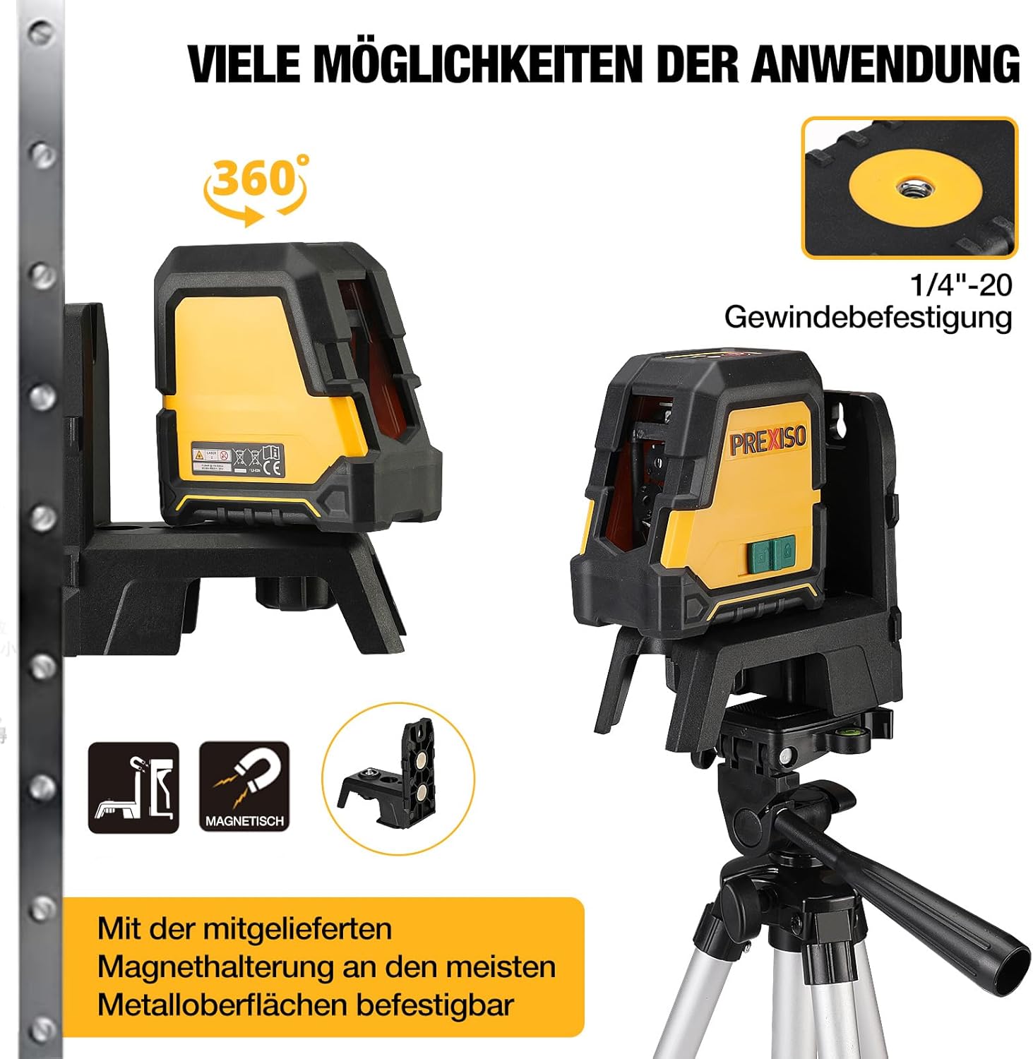 Thumbnail 6 de PREXISO Kreuzlinienlaser Grün 30 m für Renovierung