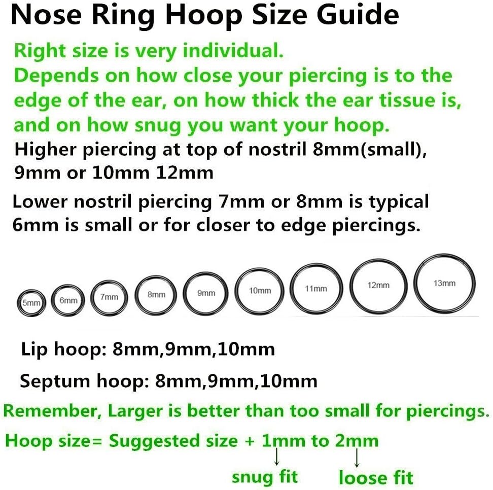 Detalle 2 de BLESSMYLOVE Nasenring Hoop aus 316L-Chirurgenstahl – Clicker-/Klapp-Segmentring, 0,8 mm Stegstärke, schwarz