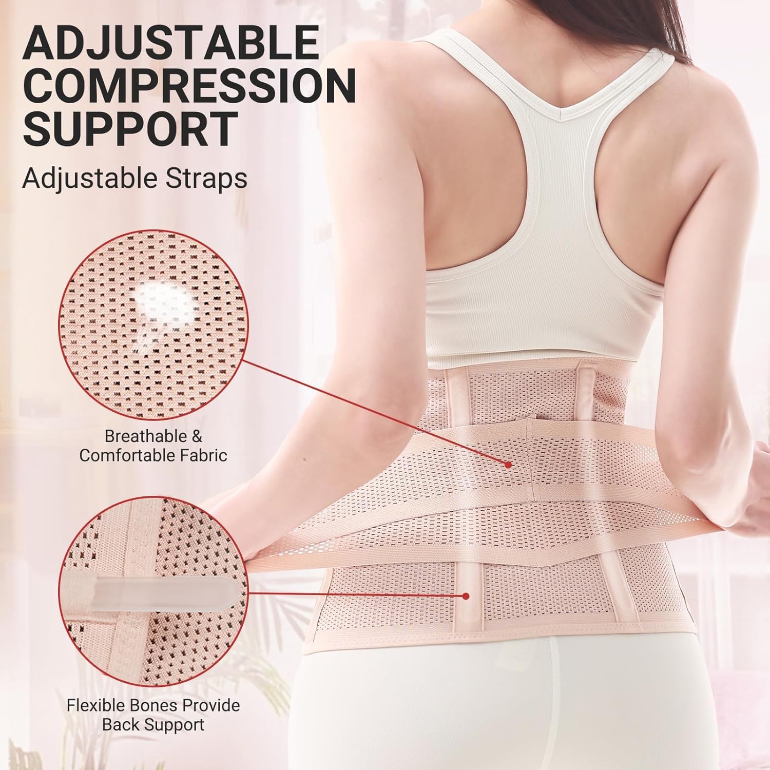Thumbnail 2 de Trendyline postpartum belly wrap for women – abdominal binder for C-section recovery, hysterectomy and post-pregnancy support
