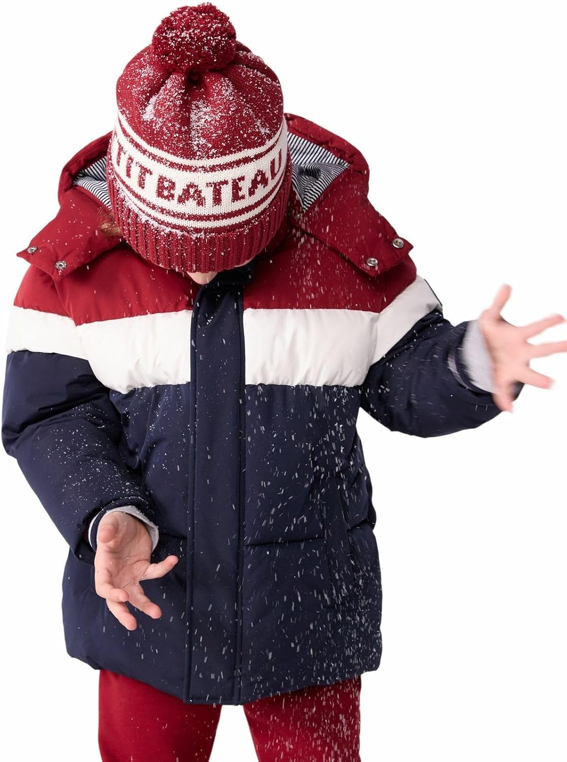 Thumbnail 1 de Petit Bateau bonnet enfant en tricot doublé polaire