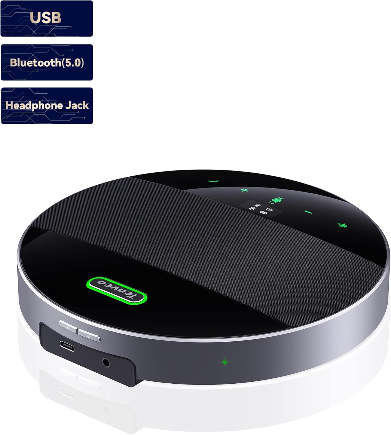 Thumbnail 3 de Tenveo M5B : haut-parleur conférence Bluetooth avec micro omnidirectionnel 360° et suppression d’écho