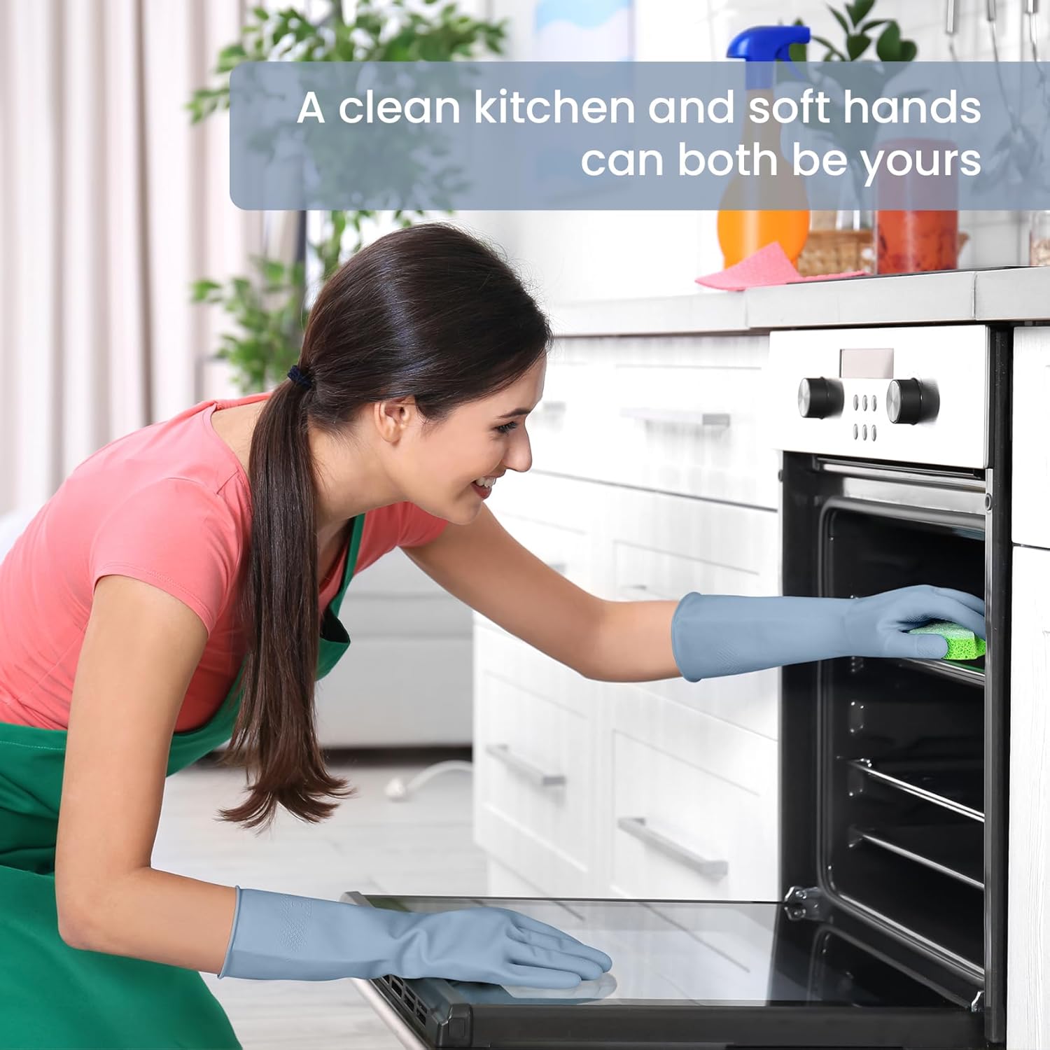Thumbnail 5 de Rubber Cleaning Gloves 4 Pairs